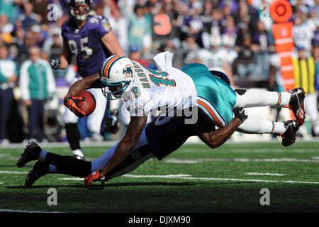 Miami Dolphins' wide receiver Brandon Marshall catches a pass during  practice August 15, 2011, at the team's training facility in Davie,  Florida. (Photo by Joe Rimkus Jr/Miami Herald/MCT/Sipa USA Stock Photo 