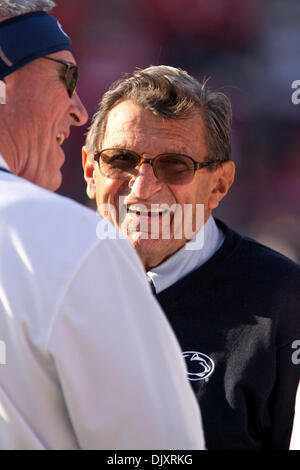 Nov. 13, 2010 - Columbus, Ohio, United States of America - Penn State head coach Joe Paterno prior to the game against the Ohio State Buckeyes played at Ohio Stadium in Columbus, Ohio. (Credit Image: © Frank Jansky/Southcreek Global/ZUMApress.com) Stock Photo