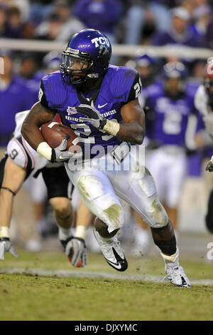 Nov. 14, 2010 - Amon G. Carter Stadium, Texas, United States of America - November 13, 2010: TCU Horned Frogs running back Matthew Tucker (29) during the game between the San Diego State University Aztecs and the Texas Christian University Horned Frogs at Amon G. Carter Stadium in Fort Worth, Texas. TCU win against over San Diego State 40-35. (Credit Image: © Patrick Green/Southcre Stock Photo