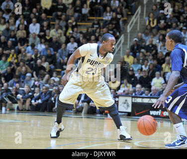 Nov. 14, 2010 - West Lafayette, Indiana, United States of America - Purdue's Jr G  Lewis Jackson (23) on defense in the first half in the game between Purdue and Howard in Mackey Arena. (Credit Image: © Sandra Dukes/Southcreek Global/ZUMApress.com) Stock Photo