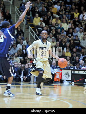 Nov. 14, 2010 - West Lafayette, Indiana, United States of America - Purdue's Jr. G  Lewis Jackson (23) brings the ball up the Court in the game between Purdue and Howard in Mackey Arena. (Credit Image: © Sandra Dukes/Southcreek Global/ZUMApress.com) Stock Photo