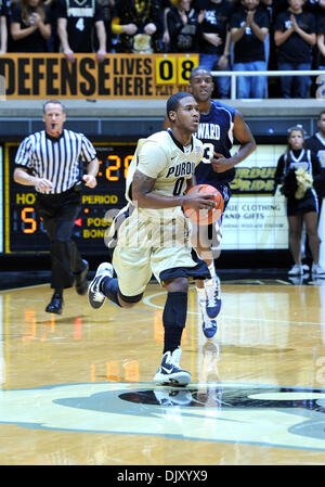 Nov. 14, 2010 - West Lafayette, Indiana, United States of America - Purdue's Fr G Tyrone Johnson (0) brings the ball up the Court in the game between Purdue and Howard in Mackey Arena. (Credit Image: © Sandra Dukes/Southcreek Global/ZUMApress.com) Stock Photo