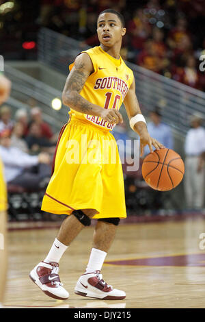 Nov. 17, 2010 - Los Angeles, California, United States of America - USC Trojans freshman guard Maurice Jones (10) scored 13 points to lead the Trojans in scoring, during a game between Rider University Broncs and the USC Trojans at the Galen Center.  The opening round of the Hall of Fame Classic.  Rider would go on to defeat USC 77-57. (Credit Image: © Tony Leon/Southcreek Global/Z Stock Photo