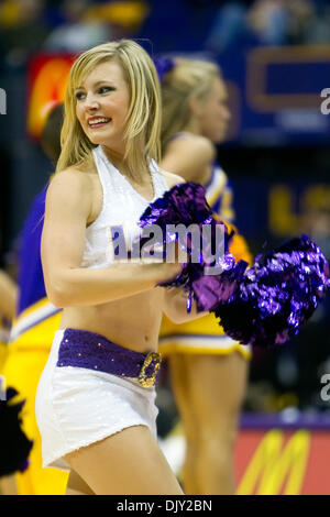 Nov. 17, 2010 - Baton Rouge, Louisiana, United States of America - 16 November 2010; Ohio State Buckeyes at LSU Tigers, The LSU Tiger Girls entertain the crowd during the first half; Baton Rouge Louisiana (Credit Image: © John Korduner/Southcreek Global/ZUMAPRESS.com) Stock Photo