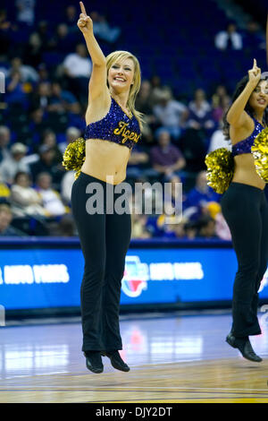 Nov. 17, 2010 - Baton Rouge, Louisiana, United States of America - 16 November 2010; Ohio State Buckeyes at LSU Tigers, The LSU Tiger Girls entertain the crowd during the first half; Baton Rouge Louisiana (Credit Image: © John Korduner/Southcreek Global/ZUMAPRESS.com) Stock Photo