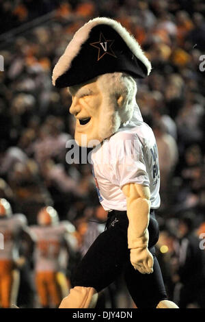 Nov. 20, 2010 - Nashville, Tennessee, United States of America - Mr. C, the Vanderbilt mascot, during the game between the Vanderbilt Commodores and Tennessee Volunteers at Vanderbilt Stadium in Nashville, Tennessee. The Volunteers defeated the Commodores 24 to 10. (Credit Image: © Bryan Hulse/Southcreek Global/ZUMAPRESS.com) Stock Photo