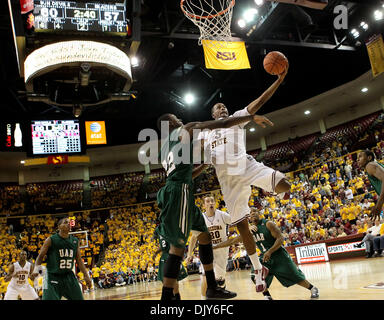 Nov. 20, 2010 - Tempe, Arizona, United States of America - ASU Freshman Kyle Cain (5) makes a tough lay-up. (Credit Image: © Bruce Yeung/Southcreek Global/ZUMAPRESS.com) Stock Photo