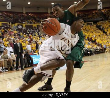 Nov. 20, 2010 - Tempe, Arizona, United States of America - ASU Freshman Carrick Felix (0) drives to the basket for a reverse lay-up. (Credit Image: © Bruce Yeung/Southcreek Global/ZUMAPRESS.com) Stock Photo