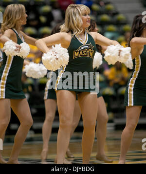 Nov. 27, 2010 - Fairfax, Virginia, United States of America - George Mason University member of the dance team performs during half time of the game against Florida Atlantic University. George Mason defeated Florida Atlantic 66-51 (Credit Image: © Charles Barner/Southcreek Global/ZUMAPRESS.com) Stock Photo