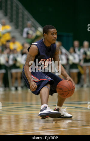 Nov. 27, 2010 - Fairfax, Virginia, United States of America - Florida Atlantic University Sophomore Guard Raymond Taylor #2 handles the ball against  George Mason University at the Patriot Center Fairfax Virginia. George Mason defeated Florida Atlantic 66-51. (Credit Image: © Charles Barner/Southcreek Global/ZUMAPRESS.com) Stock Photo