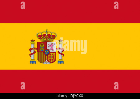 Spanish flag Stock Photo