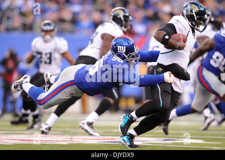 New York Giants defensive tackle Barry Cofield holds up a