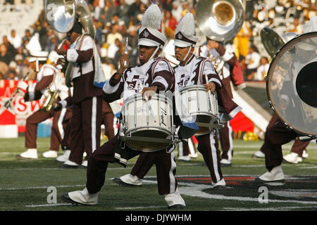 Dec. 11, 2010 - Birmingham, Al, United States of America - The Texas Southern Ocean of Soul Marching Band performed at halftime of the SWAC Championship football game between Texas Southern and Alabama State. Texas Southern beat Alabama State 11-6 at Legion Field. (Credit Image: © Jason Clark/Southcreek Global/ZUMAPRESS.com) Stock Photo