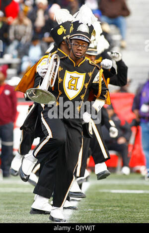 Dec. 11, 2010 - Birmingham, Al, United States of America - The Alabama State Marching Band performs at halftime of the SWAC Championship football game between Texas Southern and Alabama State. Texas Southern beat Alabama State 11-6 at Legion Field. (Credit Image: © Jason Clark/Southcreek Global/ZUMAPRESS.com) Stock Photo