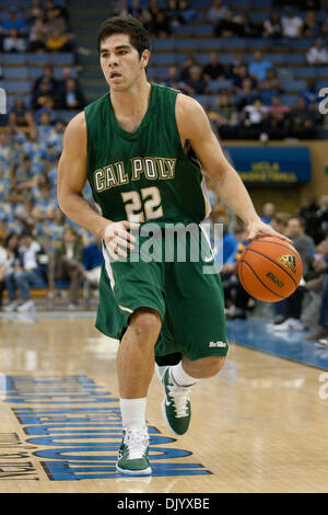 Dec. 11, 2010 - Westwood, California, United States of America - Cal Poly Mustangs guard Drake Uu #22 in action during the Cal Poly vs UCLA game at Pauley Pavilion. The UCLA Bruins went on to defeat the Cal Poly Mustangs with a final score of 72-61. (Credit Image: © Brandon Parry/Southcreek Global/ZUMAPRESS.com) Stock Photo