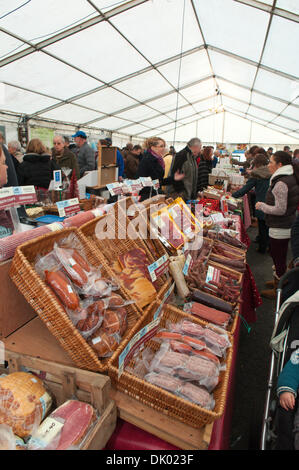 Hay-on-Wye, Wales, UK. 30th November 2013. The Food Fare is scheduled to be a an integral part of The Hay Festival Winter Weekend. Credit:  Graham M. Lawrence/Alamy Live News. Stock Photo