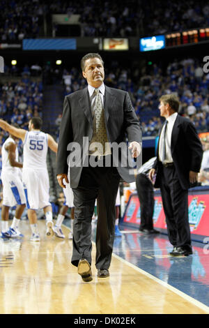 Dec. 18, 2010 - Lexington, Ky., US - Kentucky head coach John Calipari walked off the court after being ejected by official, Mike Stuart during the second half of the Mississippi Valley State at Kentucky men's basketball game at Rupp Arena in Lexington, Ky., on Saturday Dec. 18, 2010. Photo by Pablo Alcala | Staff (Credit Image: © Lexington Herald-Leader/ZUMAPRESS.com) Stock Photo