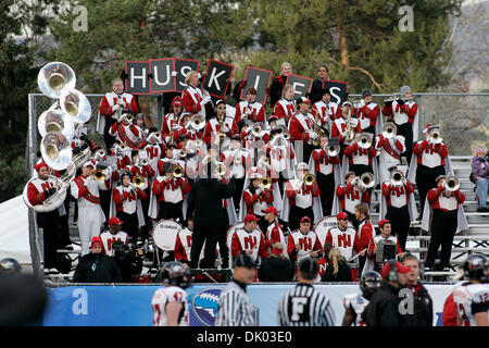 Dec. 18, 2010 - Boise, Idaho, United States of America - A portion of the Northern Illinois Huskies band during the first half of action of the uDrove Humanitarian Bowl at Bronco Stadium in Boise, Idaho. (Credit Image: © Brian Lossness/Southcreek Global/ZUMAPRESS.com) Stock Photo