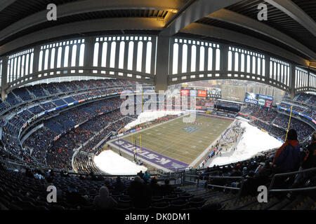 Dec. 30, 2010 - Bronx, New York, United States of America - Yankee Stadium starts to fill early in the first quarter of the New Era pinstripe Bowl. Kansas State and Syracuse are tied 14-14 at the half during the New Era Pinstripe Bowl at Yankee Stadium in New York, NY. (Credit Image: © Michael Johnson/Southcreek Global/ZUMAPRESS.com) Stock Photo