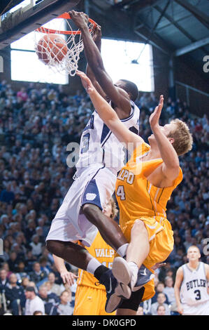 Jan. 1, 2011 - Indianapolis, Indiana, United States of America - Butler defeats Valparaiso at Hinkle Fieldhouse, Indianapolis, Indiana,  Butler  76 to 59 (Credit Image: © Mike Taylor/Southcreek Global/ZUMAPRESS.com) Stock Photo