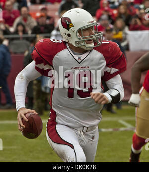 Jan. 2, 2011 - San Francisco, CA, USA - San Francisco 49ers vs Arizona Cardinals at Candlestick Park Sunday, January 02, 2011. Arizona Cardinals quarterback John Skelton #19.49ers Beat Cardinals 38 to 7 (Credit Image: © Al Golub/ZUMAPRESS.com) Stock Photo