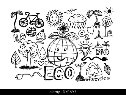 2019 New Year Creative Drawing Environmental Eco Friendly Technologies  Energy Stock Vector by ©koydesign 213164138
