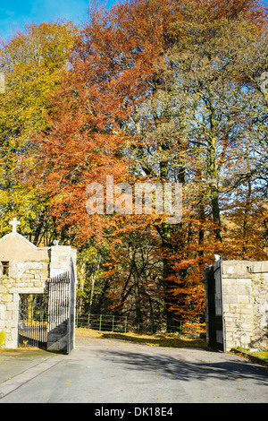 Gateway to the old British Army barracks at Gencree, County Wicklow Eire Stock Photo