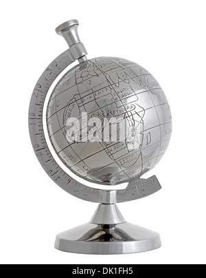 Silver Globe Stock Photo