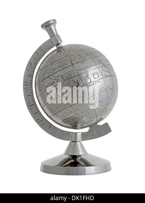 Silver Globe Stock Photo