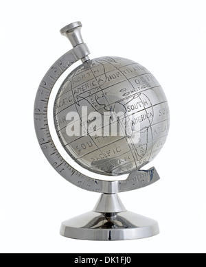 Silver Globe Stock Photo