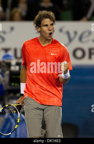 Jan 24, 2011 - Melbourne, Australia - RAFAEL NADAL (ESP) defeated