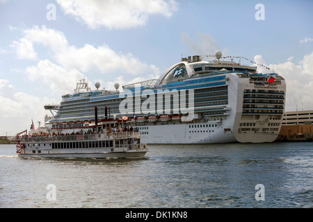 The Crown Princess cruise ship operated by Princess Cruise lines Stock