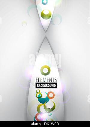 Vector abstract colorful geometric shapes. Background Stock Vector