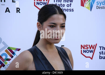 The Star, Sydney, NSW, Australia. 1st December 2013. Celebrities arrive on the red carpet (which was black) for the 27th Annual Australian Record Industry Association (ARIA) Awards 2013. Pictured is Australian model Jessica Gomes. Credit:  Richard Milnes/Alamy Live News Stock Photo