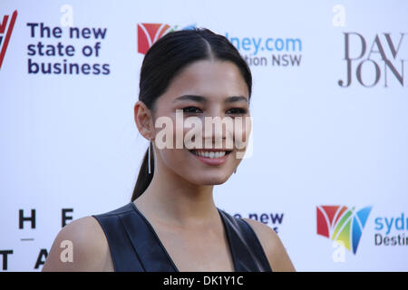 The Star, Sydney, NSW, Australia. 1st December 2013. Celebrities arrive on the red carpet (which was black) for the 27th Annual Australian Record Industry Association (ARIA) Awards 2013. Pictured is Australian model Jessica Gomes. Credit:  Richard Milnes/Alamy Live News Stock Photo