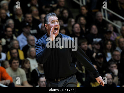 Jan. 29, 2011 - West Lafayette, Indiana, United States of America - Purdue's  Head Coach Matt Painter in the game between Minnesota  and Purdue at Mackey Arena in West Lafayette. Purdue won the game 73-61. (Credit Image: © Sandra Dukes/Southcreek Global/ZUMAPRESS.com) Stock Photo