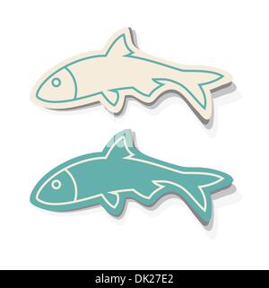 Fish Icons Stock Vector