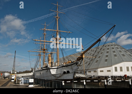 HMS Gannet at Historic Dockyard Chatham, Kent, UK Stock Photo