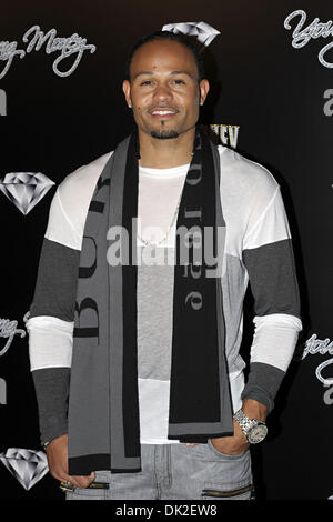 Feb. 13, 2011 - West Hollywood, California, U.S. - Oakland Athletics center fielder COCO CRISP attends the Cash Money Records Annual Pre-Grammy Awards Party at the Lot in West Hollywood on Saturday, February 12, 2011. (Credit Image: © Amy Harris/ZUMAPRESS.com) Stock Photo