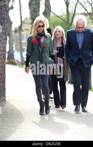 Kate Moss out and about in Highgate London, England - 12.04.12 Stock Photo