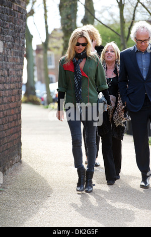 Kate Moss out and about in Highgate London, England - 12.04.12 Stock Photo