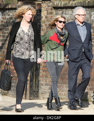 Kate Moss out and about in Highgate London, England - 12.04.12 Stock Photo