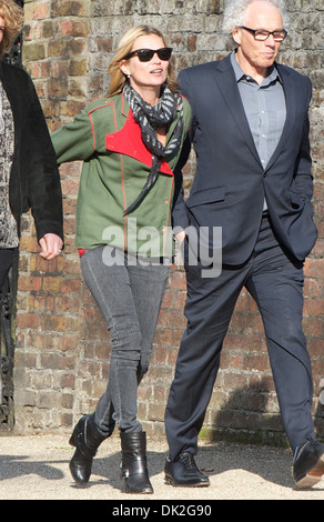 Kate Moss out and about in Highgate London, England - 12.04.12 Stock Photo