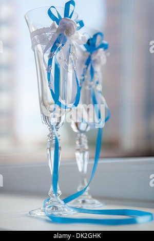 Champagne glasses Stock Photo