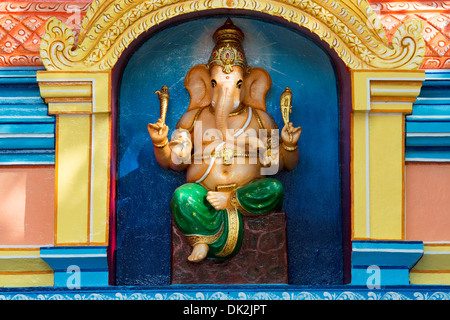 Hindu temple Ganesha statue. Puttaparthi, Andhra Pradesh, India Stock Photo