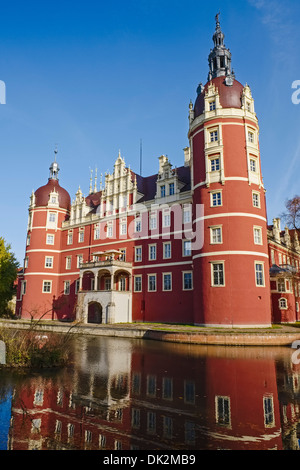 Muskau Castle, Bad Muskau, Saxonia, Germany Stock Photo