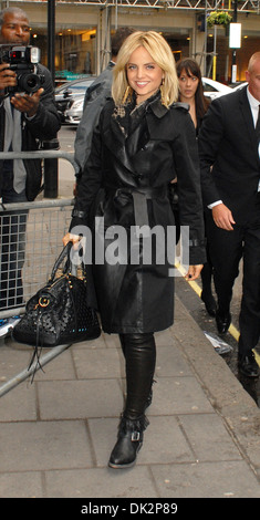 Mena Suvari outside the BBC Radio 1 studios London, England - 16.04.12 Stock Photo