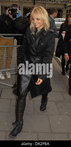 Mena Suvari outside the BBC Radio 1 studios London, England - 16.04.12 Stock Photo