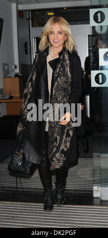 Mena Suvari outside the BBC Radio 1 studios London, England - 16.04.12 Stock Photo