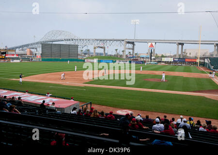 Feb. 26, 2011 - Corpus Christi, Texas, U.S - Whataburger Field during the  2011 Kleberg Bank College Classic at Corpus Christi, TX home of the Double  ''A'' Corpus Christi Hooks. Indiana State defeated the Connecticut 3-1.  (Credit Image: © Juan DeLe